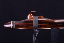 Macassar Ebony Native American Flute, Minor, Low D-3, #G24I